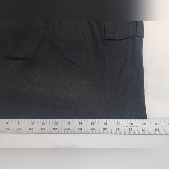 King Size Men's Knit Black Cargo Shorts Size 5XLT - Picture 9 of 12